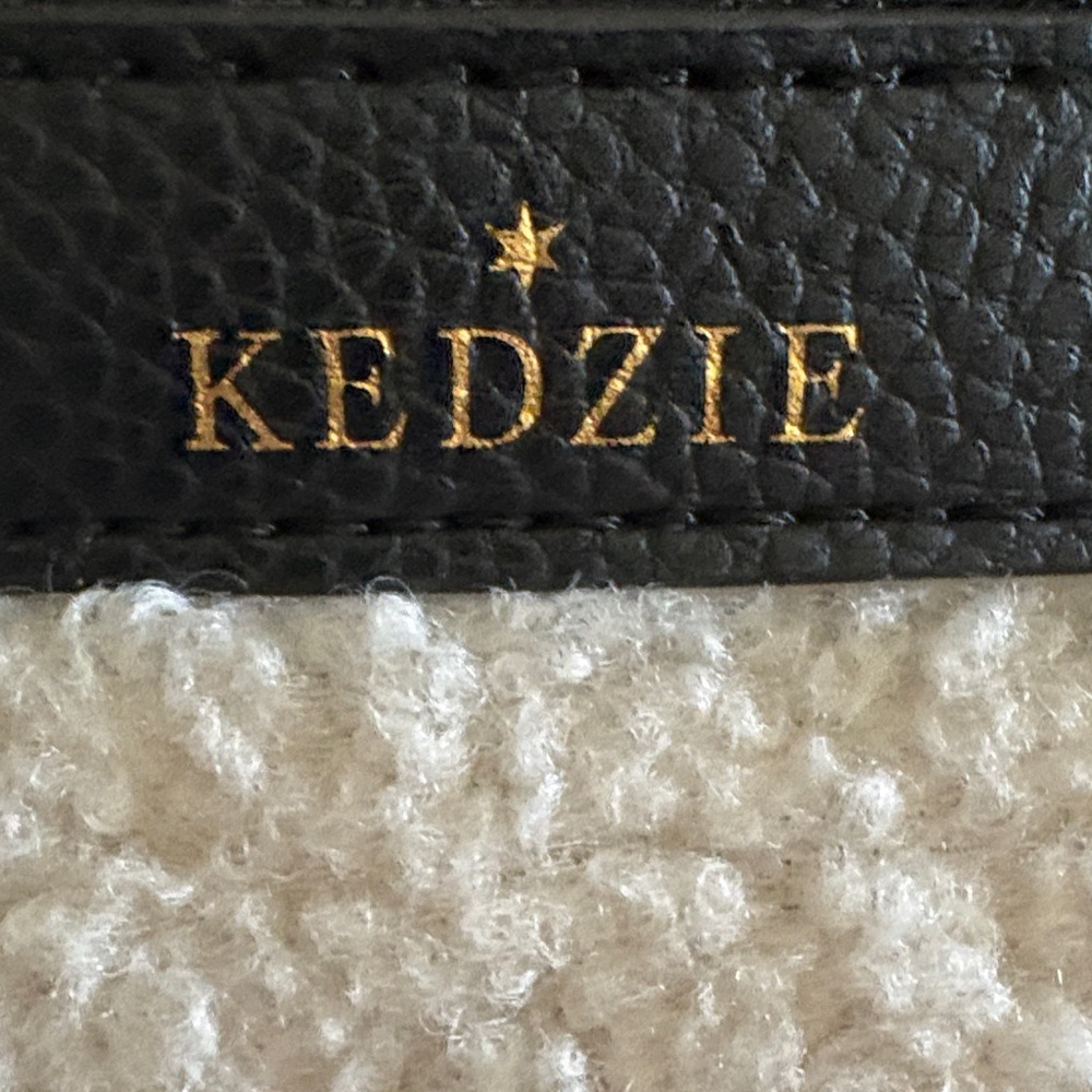 Kedzie Black & Ivory Camden Sherpa Crossbody Bag Plus 2 Extra Sherpa Straps - Picture 2 of 9
